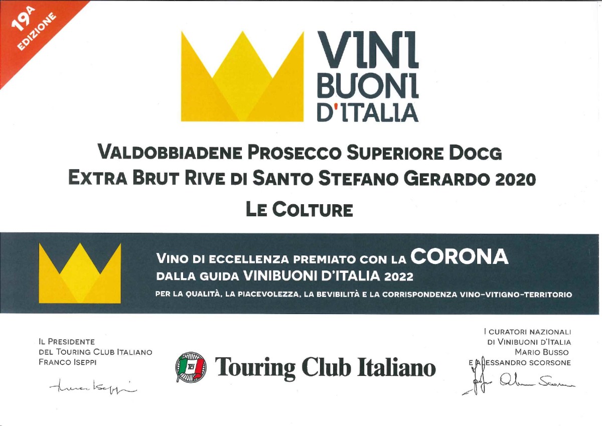 Gerardo 2020 obtained the crown of Vinibuoni d’Italia guide